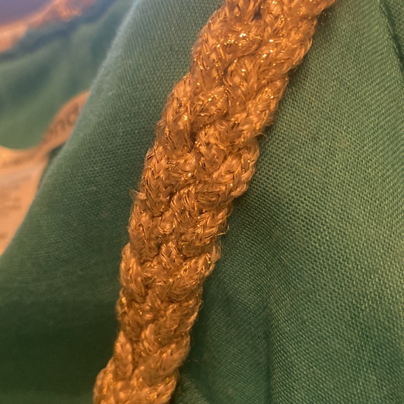 nouveaumonde womens Aqua Dress (M) with Silver Rock with sparkle threads - Picture 8 of 8